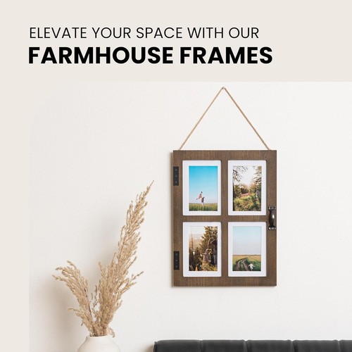 Keep Memories Alive with Rustic 5x7 Collage Frame - Easy to Hang and Display - Picture 4 of 11