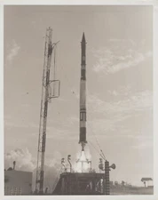 Earl Vanguard Rocket Launch Cape Canaveral USAF 1958 - Original Photo