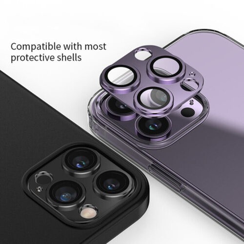 Aluminum Camera Lens Tempered Glass Cover For iPhone 15 14 13 12 11 Pro Max Plus
