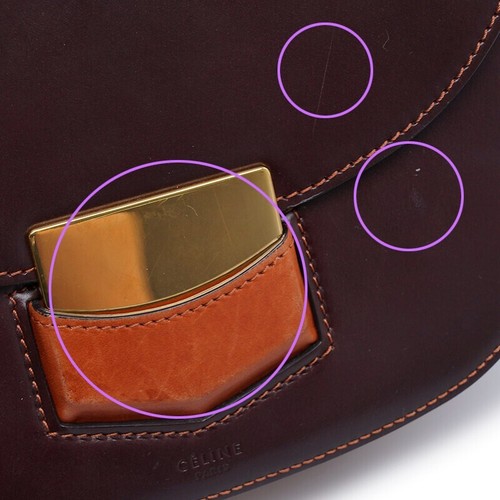 Celine Brown Calfskin Trotteur Small Cross Bag - Picture 9 of 18