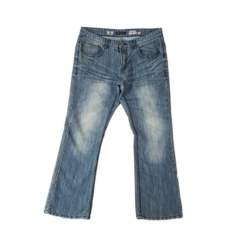 INC Concepts Mens Rio Low Rise Bootcut Distressed Blue Jeans Size