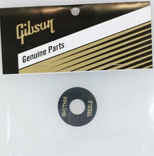 GIBSON Les Paul Black w/Gold Letters Toggle Switch Washer Ring Genuine 'Real'