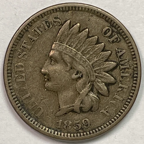 1859 Indian Head Cent Extremely Fine XF Coin #11166