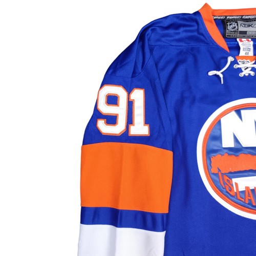 Maglia Reebok New York Islanders #91 John Tavares autentica cucita NHL taglia 48 - Foto 2 di 12