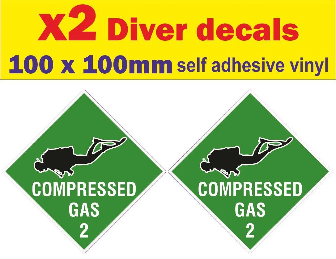 scuba diving decals