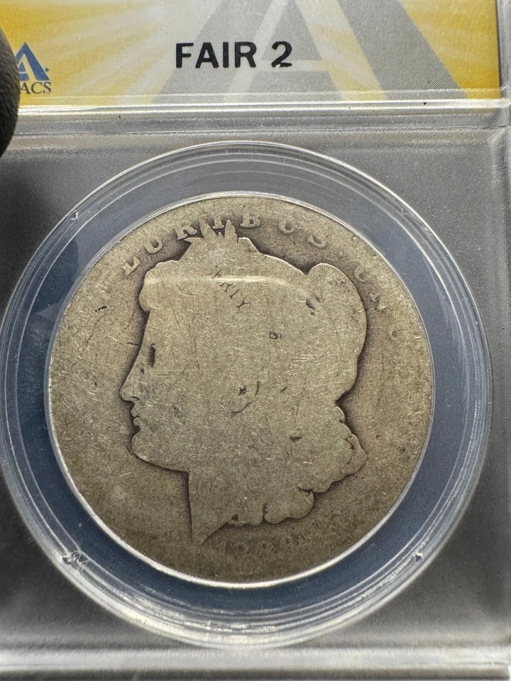 1886-0 $ Fair 2 Grade By ANACS Morgan Silver Dollar Coin - Image 3 of 4