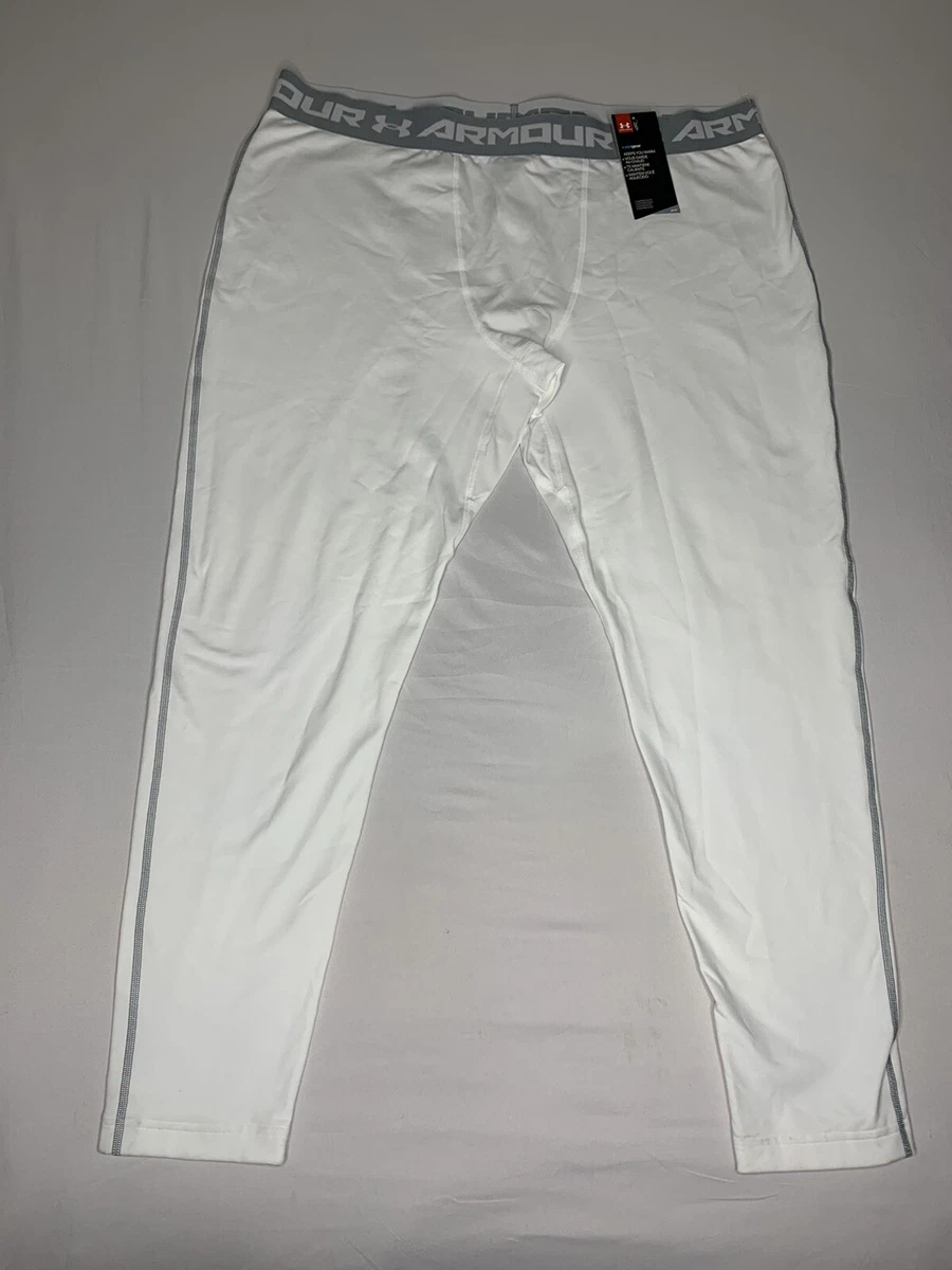 NEW! UNDER ARMOUR ColdGear Compression WHITE Leggings SZ:4XL 4X 1265649-100