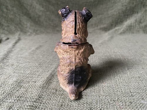 Antike Vintage Hund Still Spardose Bank Spardose Bournemouth - reparaturbedürftig P401 - Bild 6 von 10