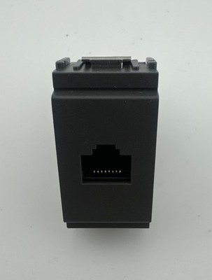 Vimar Idea 16337 Grey, Socket connector RJ45, 8 Position, Screw Terminals