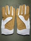 Bruce Bolt 2020 Premium Pro Short Cuff White Batting Gloves, Youth Medium — photo 3