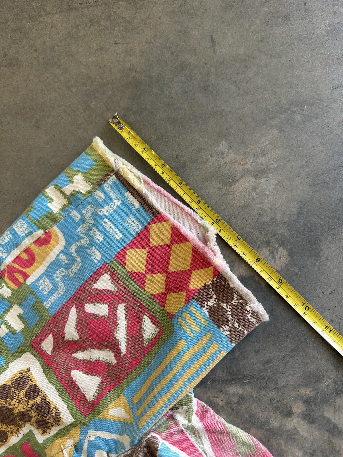 Vintage 70s Handmade Patchwork Aztec Southwestern… - image 7