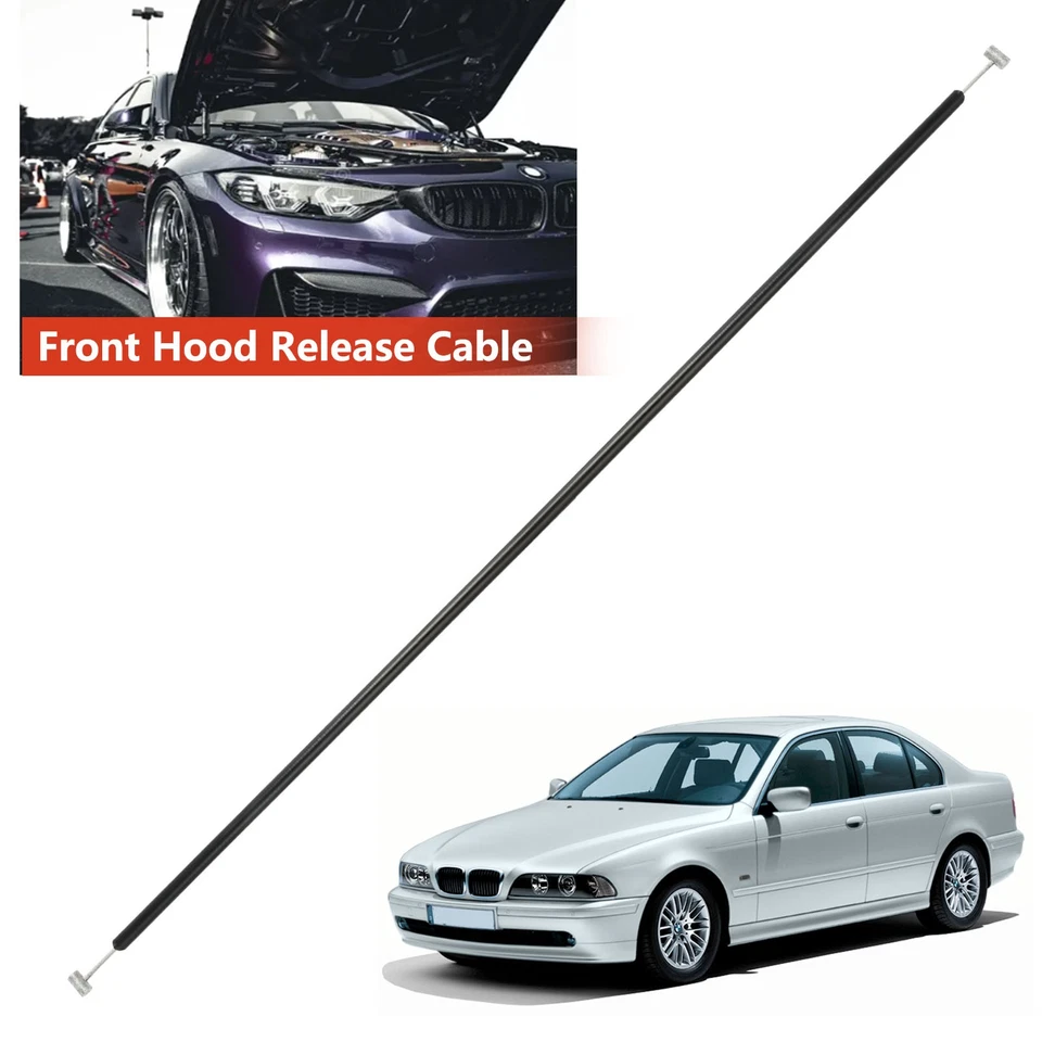 Hood Release Cable Front Side for BMW 5 Series E39 520i 530d 540i 51238176596 - Image 3 of 4