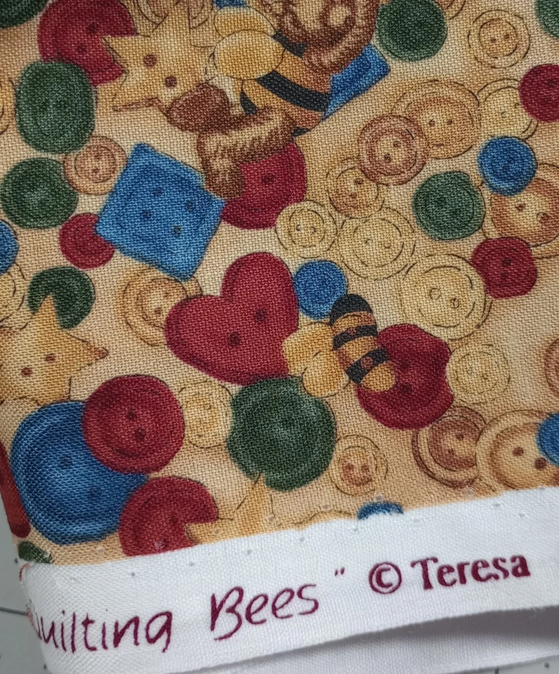 Quilting Bees Teddy Bear Sewing, Quilting Fabric Teresa Kogut SSI Estate Sale - Image 4 of 4