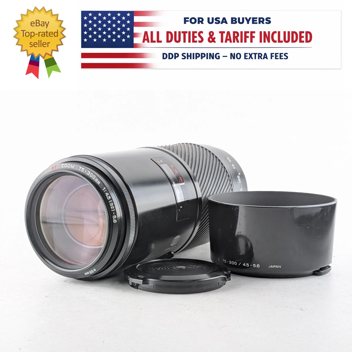 Minolta Zoom 75-300mm Focal Camera Lenses for sale | eBay