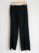 Dolce & Gabbana Stretch Wool Black Trouser Pants Sz EU46 US 12