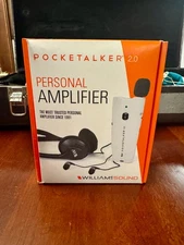 NEW Williams Sound Pocketalker 2.0 Personal Amplifier Base Bundle