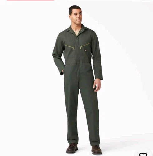 Dickies Men's Long Sleeve Deluxe Coveralls 48 Tall XL Uniform Workwear NEW NOS - product listing photo