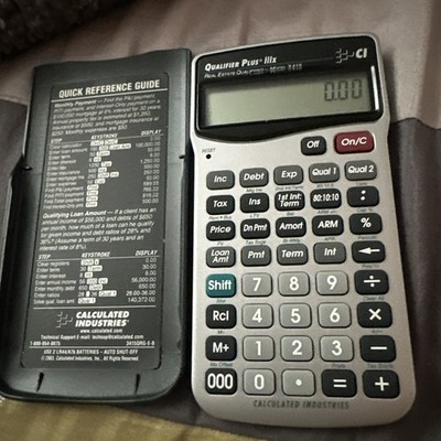 Calculated Industries Qualifier Plus IIIx 3415 Financial Calculator.  Mortgage.