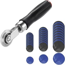 60 Pieces Car Tube Tire Patches Kit 32mm 45mm 58mm, Vehicle Tube Puncture Repair