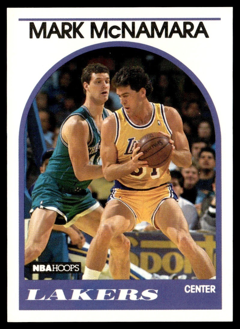1989-90 Hoops Mark McNamara Los Angeles Lakers #289
