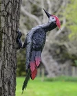 Woodpecker Bird Garden Ornament - Sculpture Outdoor Wildlife Decor