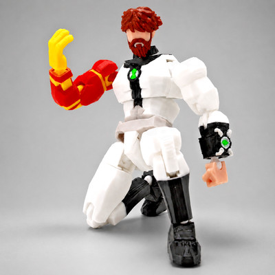 Ben 10 Adult Ben Tennyson 3D Printed Action Figure 14cm Omnitrix Collectible Toy