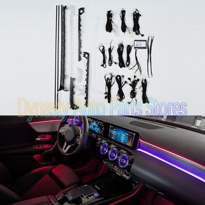 64 Farben LED-Umgebungslicht-Atmosphärenlampen für Mercedes-Benz A W177 CLA C118