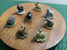 TETLEY TEA COLLECTABLE WILD ANIMALS x 8.  1995