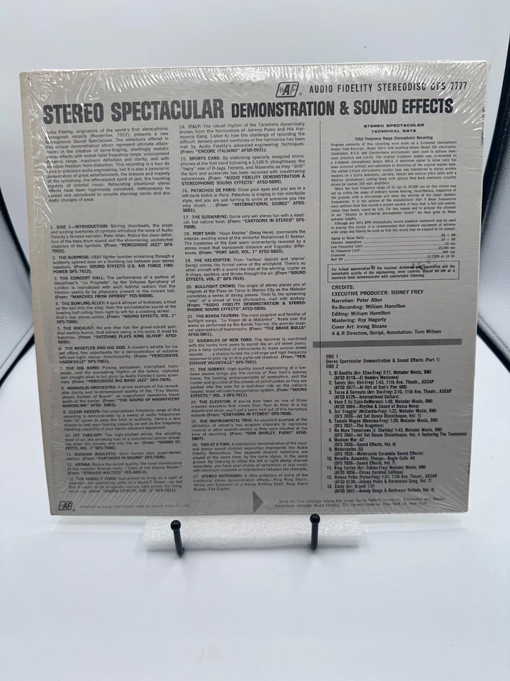 Stereo Spectacular Demo & Sound Effects LP Audio Fidelity DFS 7777 w/Sleeves - Image 3 of 4