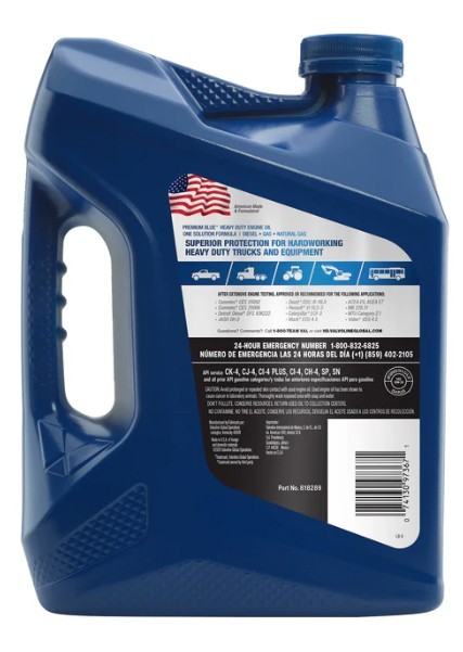 Valvoline Premium Blue Gen2 10W-30 Diesel Oil; Case of  3 - 1 Gallons | 891017