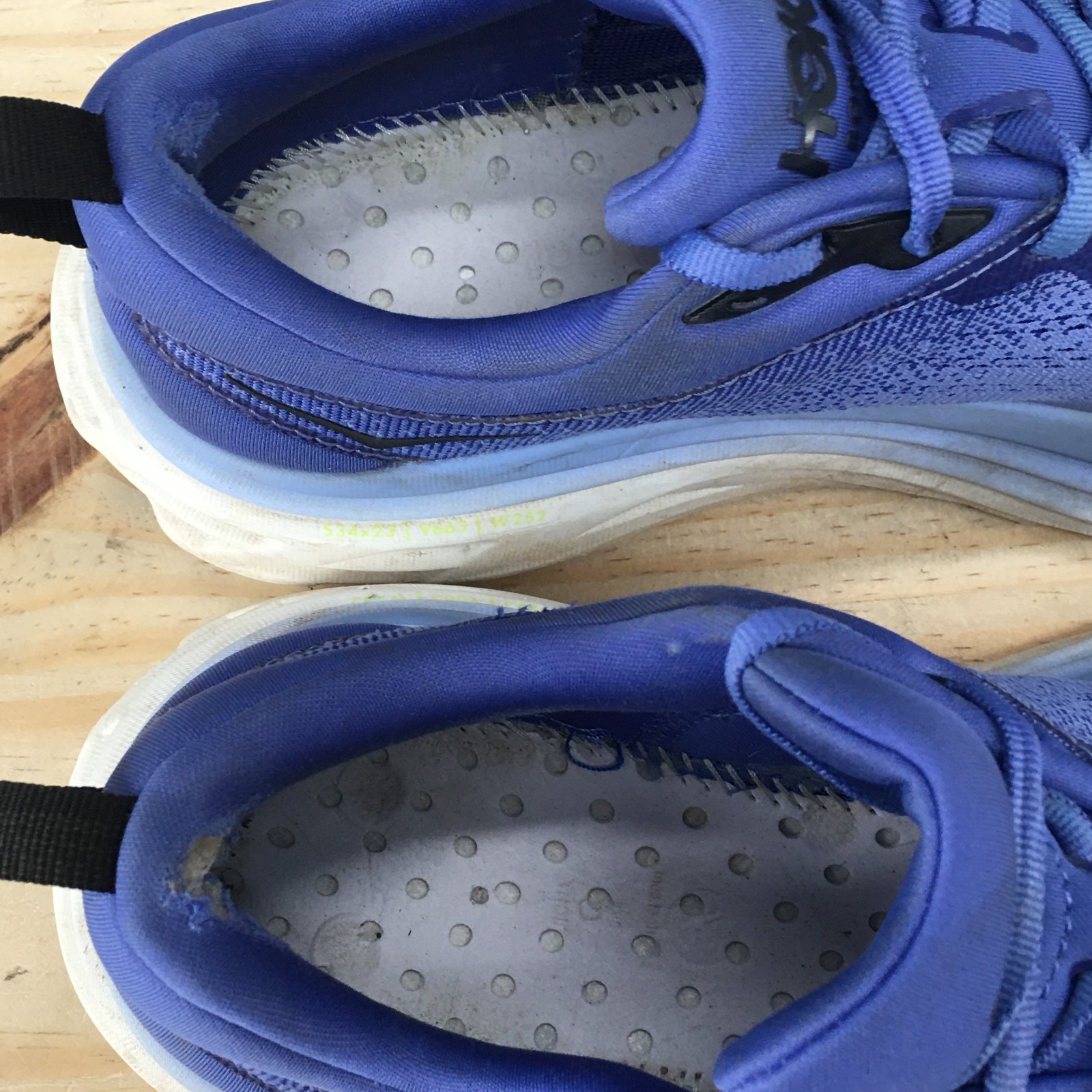 Hoka One Shoes Womens 7.5 B Blue Bondi 8 Running Casual Sneakers Mesh Low Top thumbnail 12