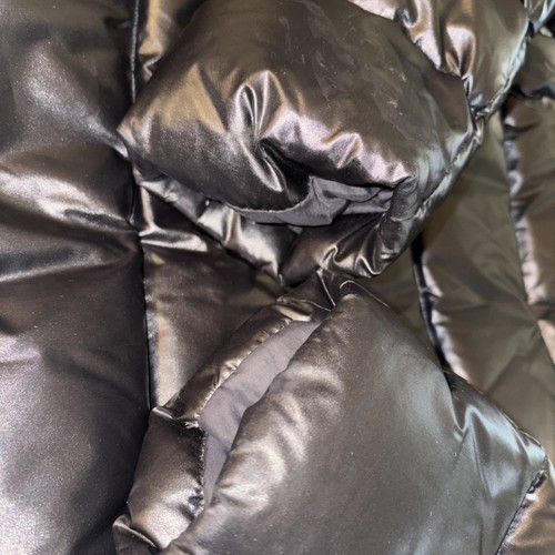 MONCLER, Fur Hooded Black Polyamide And Down Feathers Size 1 - Picture 12 of 15