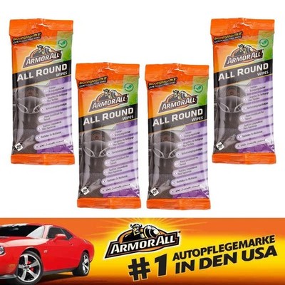 4x ARMOR ALL Auto Polster Reinigungstücher Sitz Automatten Pflege Cockpit Pflege