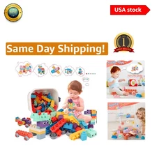 Interactive 78 Pcs Soft Building Blocks - Fun STEM Play for Ages 18 +