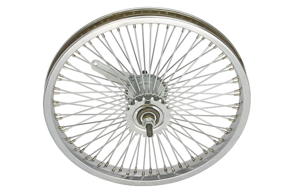 Lowrider Bicycle 16&rdquo; x 32mm Chrome Coaster Brake Wheel 72 Spoke 14G 3/8 Axle.