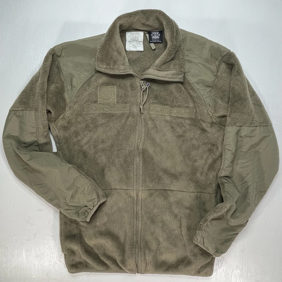 Polartec Gen III Cold Weather Fleece Jacket Coyote Tan Small Long Military USA - Image 2 of 4