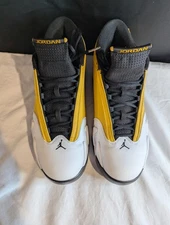 Jordan 14 Retro "Light Ginger" Size 13 Used VGC w/ Box 487471-701 Yellow/White