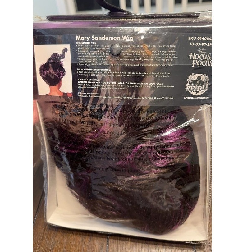 Pocus Course Disney Hocus Pocus Mary Sanderson Wig Spirit Halloween Kids Costume ...