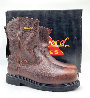 Thorogood 804-4132 SIDE ZIP WELLINGTON Men's NEW Work Boots Brown Multiple Sizes