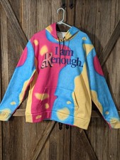 I Am Kenough Barbie Movie Hoodie Mattel Size M Pullover Tie Dye Fleece Lined