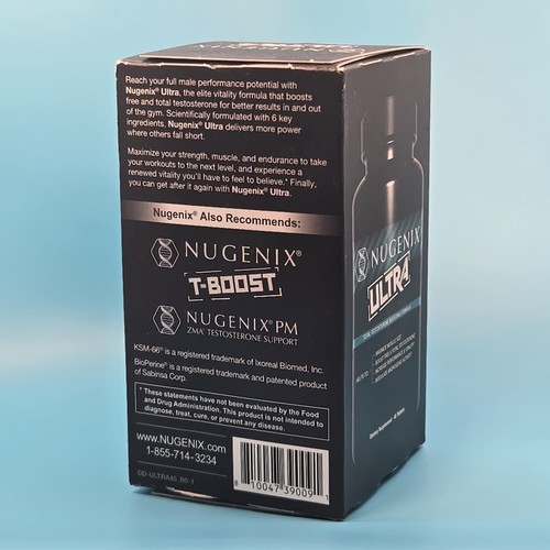 Nugenix Ultra Total & Free Testosteron Booster für Männer 45 Tabletten Ablaufdatum 04/2027+ - Bild 3 von 3