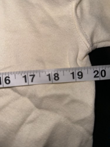 Vintage NOS 90’s Medium Fruit Of the Loom Best Ivory Blank Sweatshirt. USA - Picture 6 of 7