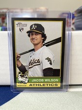 Topps 2025 Heritage Jacob Wilson RC Black Border SSP #15 Oakland Athletics