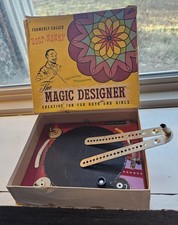 Magic Designer Originally Hoot-Nanny Creative Fun Spirograph Art VINTAGE Metal