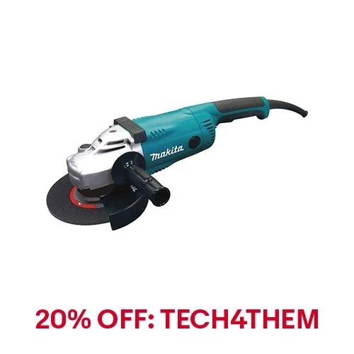 Amoladora angular con cable Makita GA7021-R 7" con interruptor de CA/CC certificado restaurado