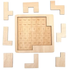 Best Daily Calendar Wooden Puzzle for Adults - 365+ Date Challenge Office Logic