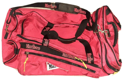 エ*)様 Marlboro ボディバッグ レッド・ブラック Vintage 90's Marlboro Red & Black Medium Duffle Bag Sports Dual