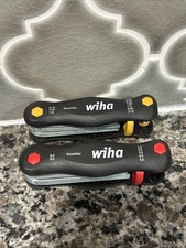 Wiha PocketStar Folding Hex Key Set Lot SAE & Metric 35195 35197