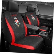 Heart Print Car Seat Covers Leather Patchwork Design Front Seat Covers Red Heart Print Car Seat Covers Leather Patchwork Design Front Seat Covers Red