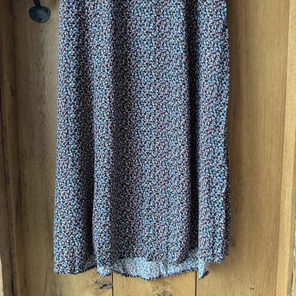 M&S x Ghost Floral Midi Dress Size 18 Women’s Summer Sleeveless V Neck Tie - Image 4 of 4